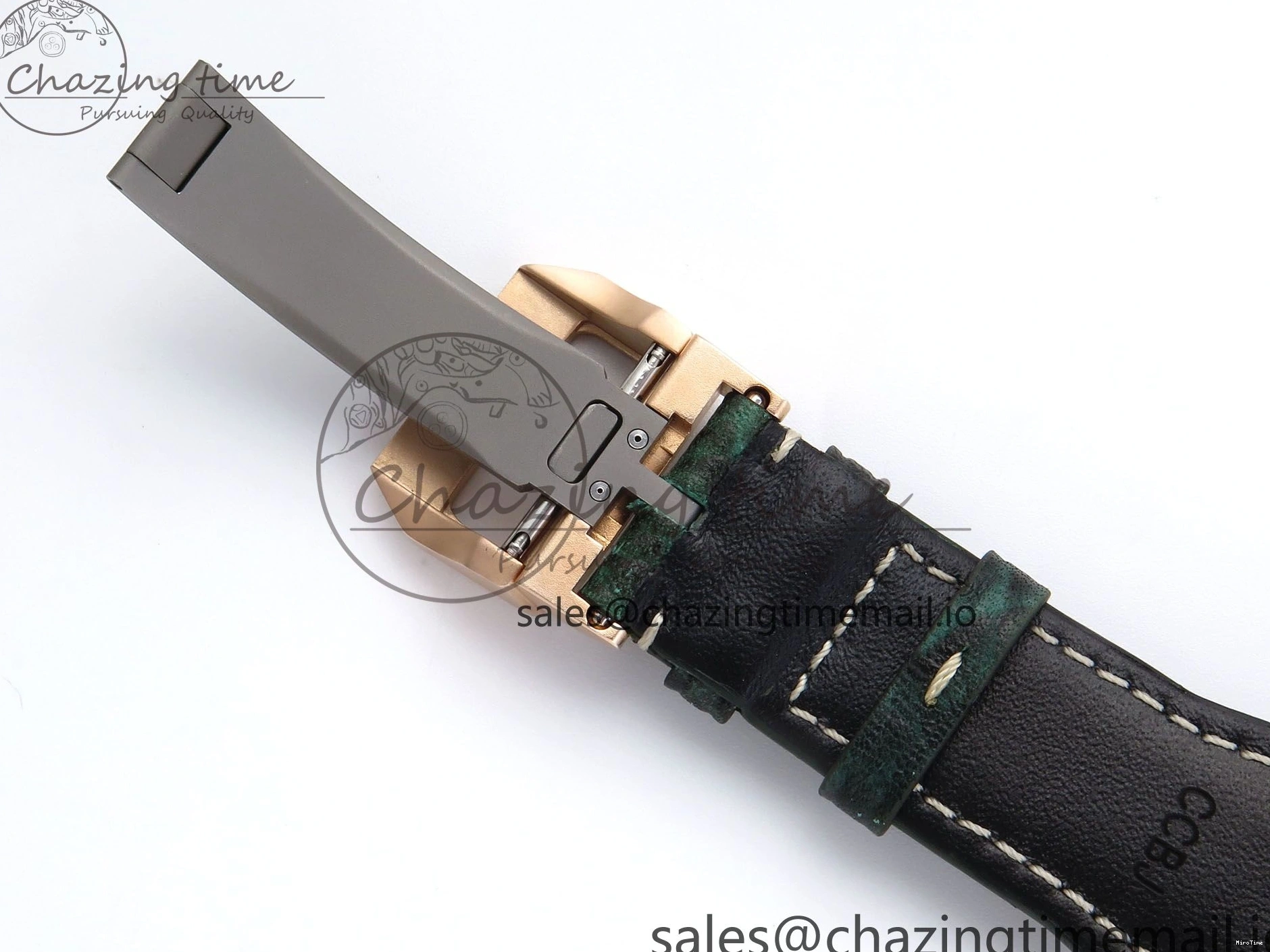 MIROTIME 0505 Durable Big Pilot IW329702 M+F 1:1 Best Edition Green Dial on Green Leather Strap MY 7006